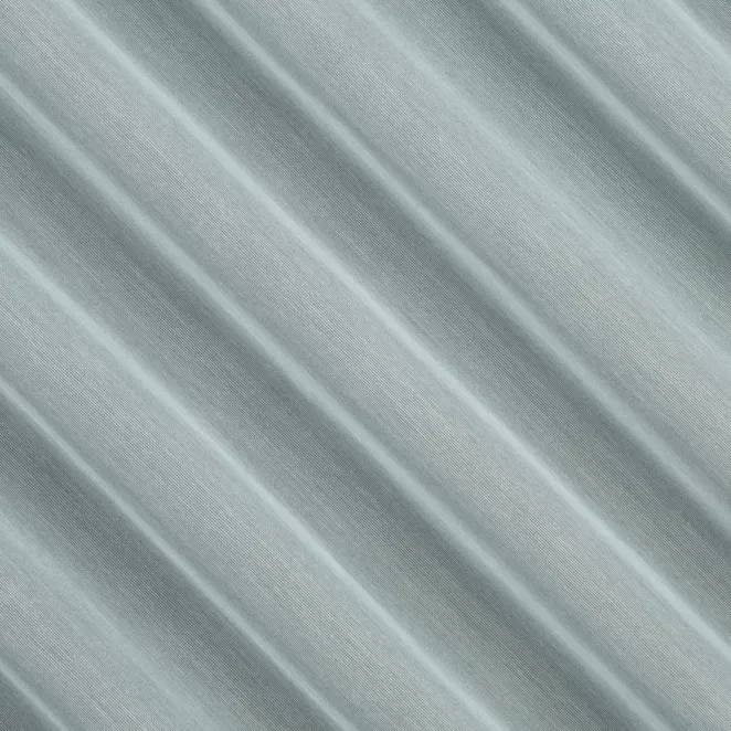 L32/4 Firana szyta na taśmie 5 cm FATIMA miętowa z miękkiej matowej tkaniny o naturalnym splocie