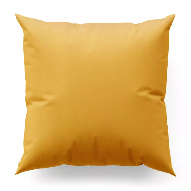 Poszewka szyta złota z gładkiej tkaniny z delikatnym połyskiem