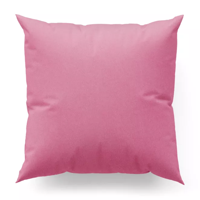 Poszewka szyta różowa z gładkiej zaciemniającej tkaniny typu dimout