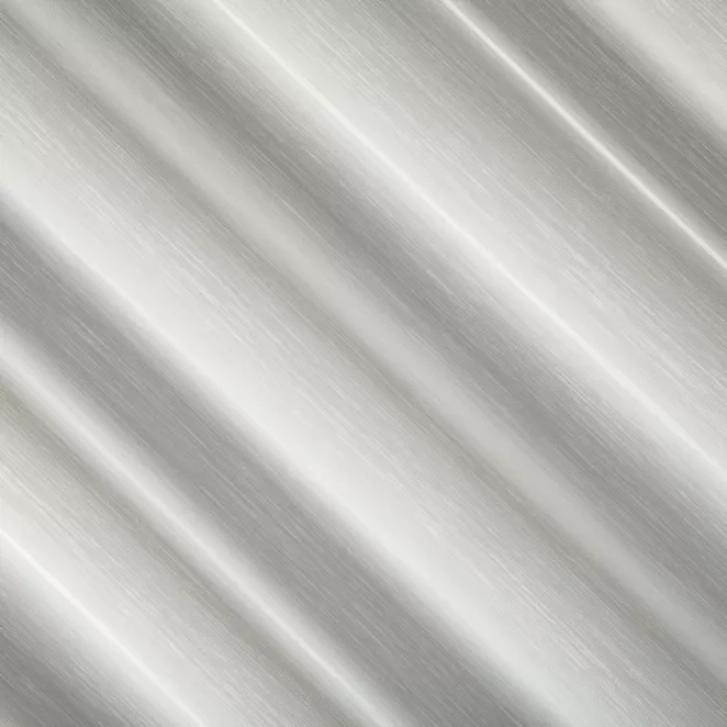 L185/2 Firana szyta na taśmie 5 cm kremowa z tkaniny typu aden z efektem delikatnego deszczyku, zdobionej haftem łańcuszkowym we wzór ornamentowy