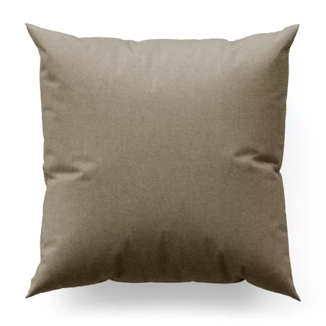 Poszewka szyta jasnokremowa z miękkiej tkaniny o welurowej strukturze