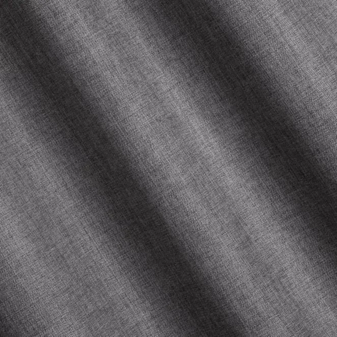 L92/10 Zasłona szyta na taśmie 5 cm LOVELY grafitowa z widocznym ozdobnym splotem, o naturalnym charakterze