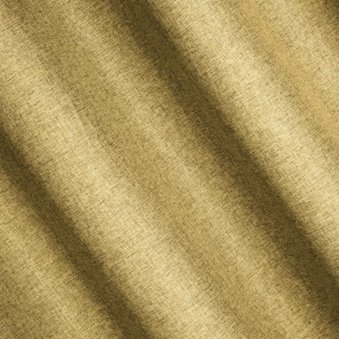 R187/6 Zasłona szyta na taśmie 5 cm złota z tkaniny trudnopalnej, zaciemniającej, typu blackout z efektem melanżu