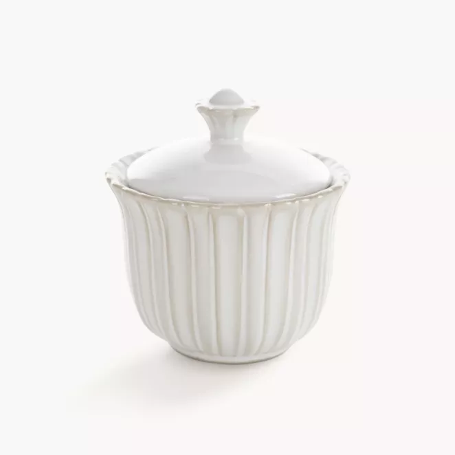 Pojemnik dekoracyjny AVRIL z przecieranym wzorem w stylu eko