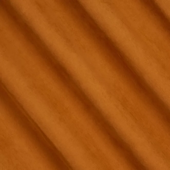 L129/12 Zasłona szyta na taśmie 5 cm ceglasta z miękkiej tkaniny o welurowej strukturze