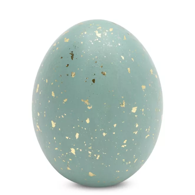 Figurka dekoracyjna JAJKO wielkanocne z lśniącymi drobinkami