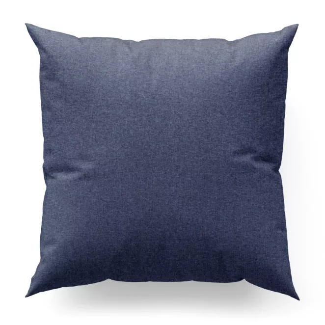 Poszewka szyta granatowa z tkaniny trudnopalnej, zaciemniającej, typu blackout z efektem melanżu