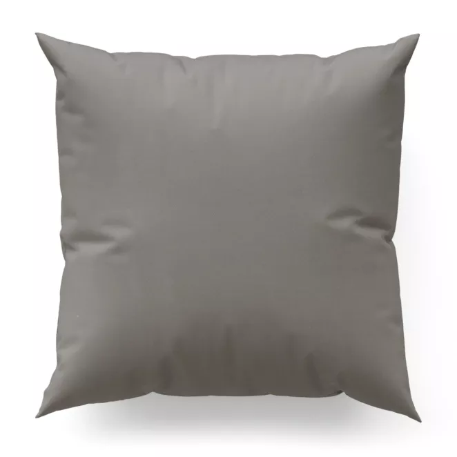 Poszewka szyta jasnobrązowa z gładkiej tkaniny typu blackout