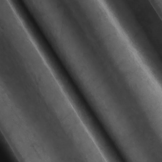 P206/16 Zasłona szyta na taśmie 5 cm ENYA grafitowa z miękkiej półmatowej tkaniny welwetowej