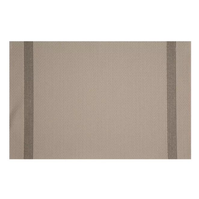 Podkładka na stół beżowo, brązowa 30x45 cm RUBY zdobiona pasami pleciona