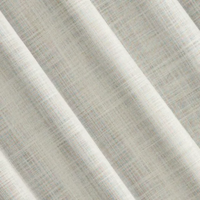 H232/1 Zasłona szyta na taśmie 5 cm kremowa z tkaniny w stylu eko o naturalnym splocie, z efektem melanżu, wykończona obciążnikiem