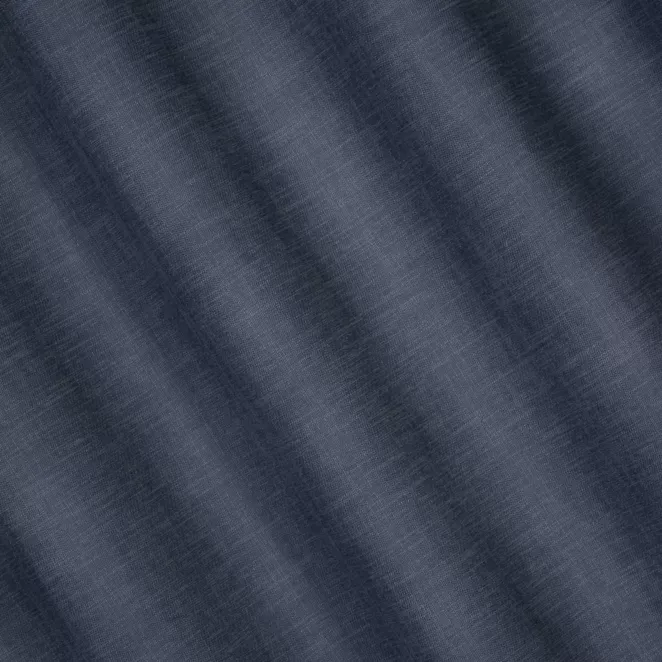 L130/11 Zasłona szyta na taśmie 5 cm grafitowa o naturalnym, gęstym splocie w stylu eko