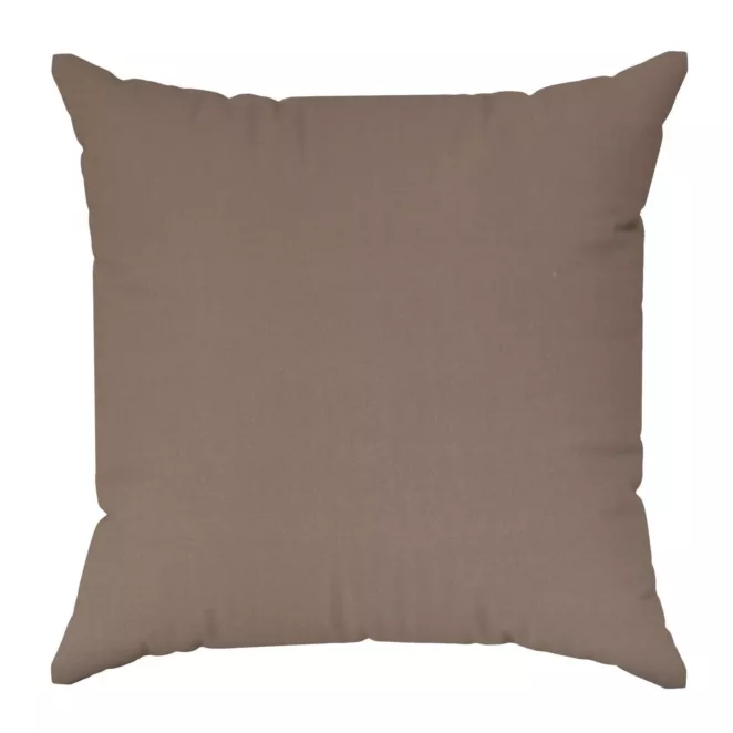 Poszewka szyta DORA - HIT jasnobrązowa z miękkiej tkaniny o welurowej strukturze