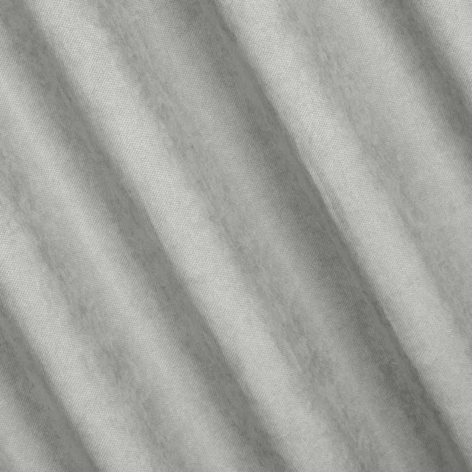 P209/5 Zasłona szyta na taśmie 5 cm NADINE srebrna z miękkiej tkaniny o welurowej strukturze i wyraźnym splocie