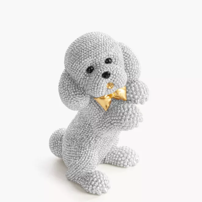 PIES - figurka dekoracyjna ELDO 1 o drobnym strukturalnym wzorze