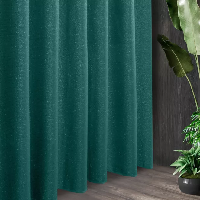 Tkanina zasłonowa błyszcząca z drobnym strukturalnym wzorem