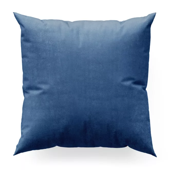 Poszewka szyta GEMMA granatowa ze szlachetnej grubej tkaniny welwetowej o gramaturze 400g/m2