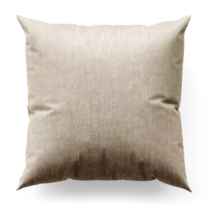 Poszewka szyta CANDY beżowa z tkaniny z strukturalnym spolotem