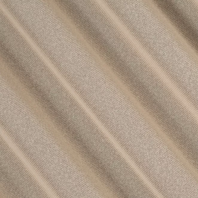 H215/2 Firana szyta na taśmie 5 cm beżowa z drobnej siateczki, wykończona obciążnikiem