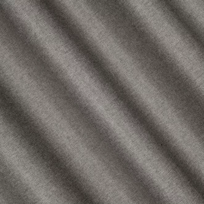 R215/8 Zasłona szyta na taśmie 5 cm ciemnobrązowa z tkaniny typu dimout o średnim stopniu zaciemnienia