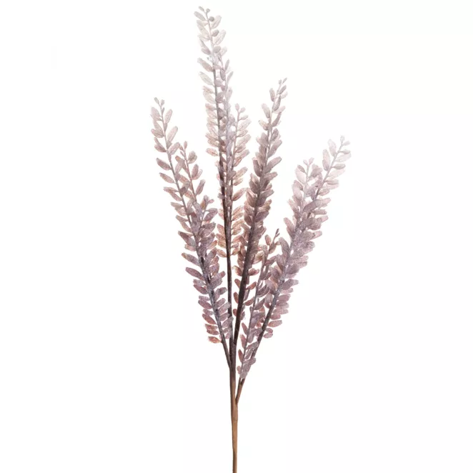 Zimowa gałązka z mrożonymi listeczkami