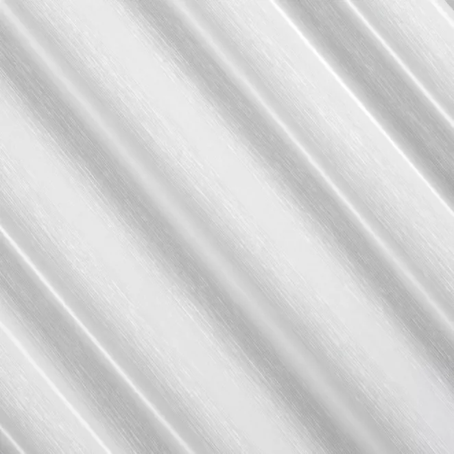 L177/6 Firana szyta na taśmie 5 cm biała z połyskującej tkaniny nie wymagającej prasowania, wykończona obciążnikiem