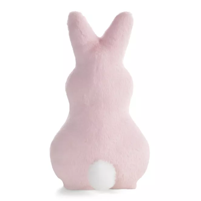 Wielkanocna poduszka w kształcie zajączka 21x41 cm jasnoróżowa WIOSNA 130