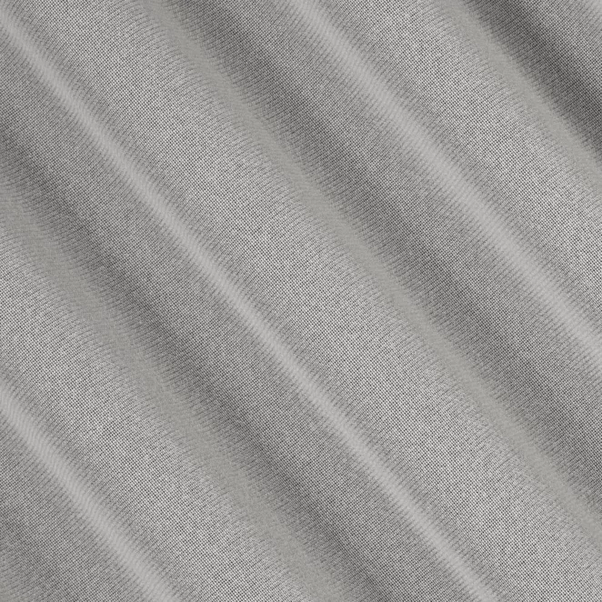 E33/3 Firana szyta na taśmie 5 cm jasnoszara z drobnej siateczki, wykończona obciążnikiem