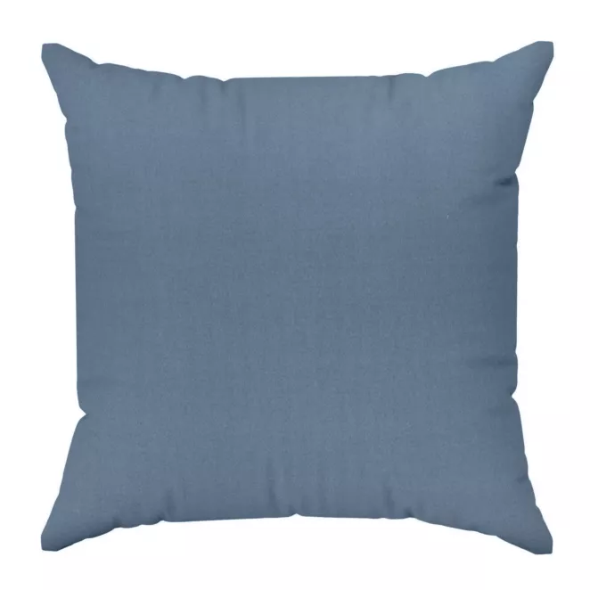 Poszewka szyta DORA - HIT niebieska z miękkiej tkaniny o welurowej strukturze