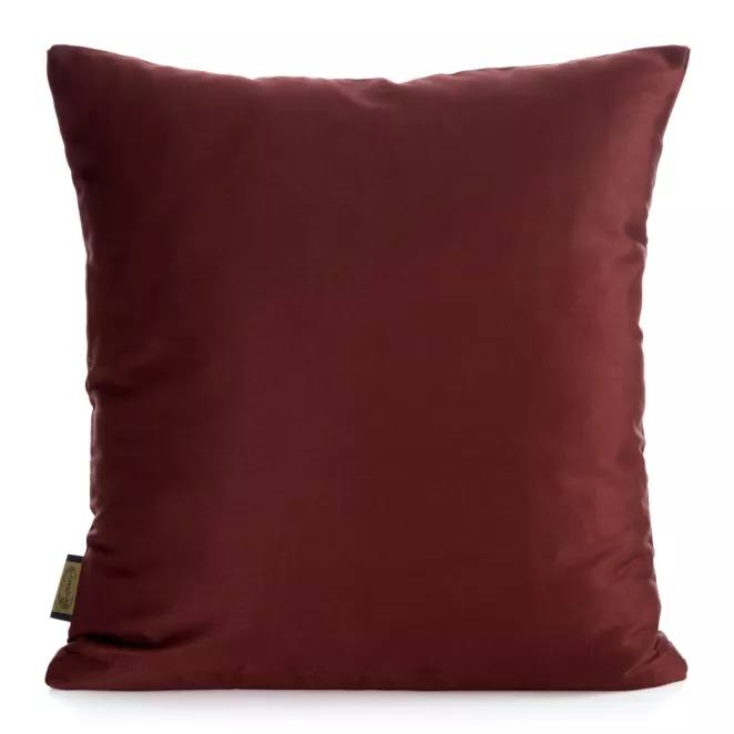 Poszewka na poduszkę 40x40 cm satyny bawełnianej burgundowa NOVA
