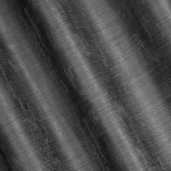 R175/3 Zasłona szyta na taśmie 5 cm popielata z miękkiej matowej tkaniny o nieregularnym wzorze z efektem melanżu