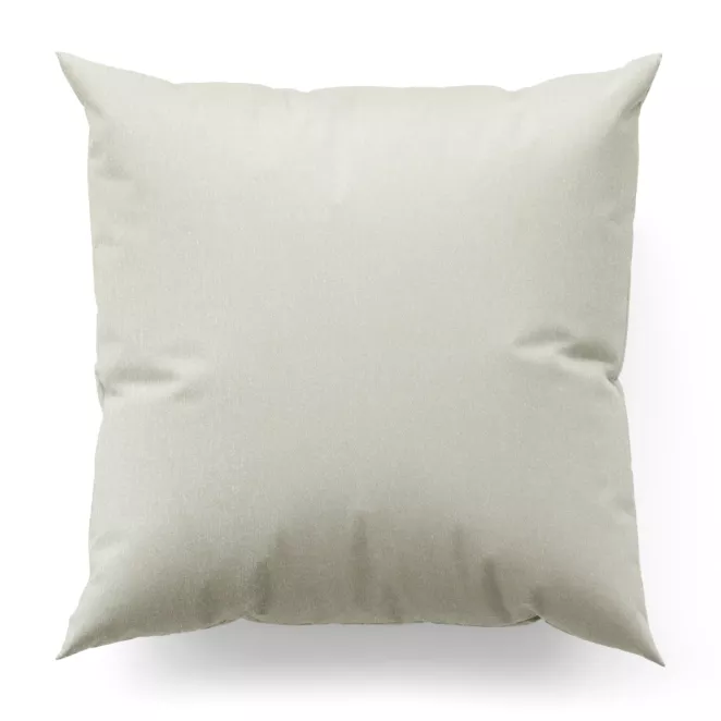 Poszewka szyta kremowo ciemnosrebrna z tkaniny w drobny wzór przetykany nicia metaliczną Italissima Eva Minge