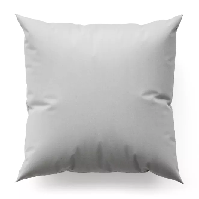 Poszewka szyta kremowa z miękkiej w dotyku tkaniny szenilowej