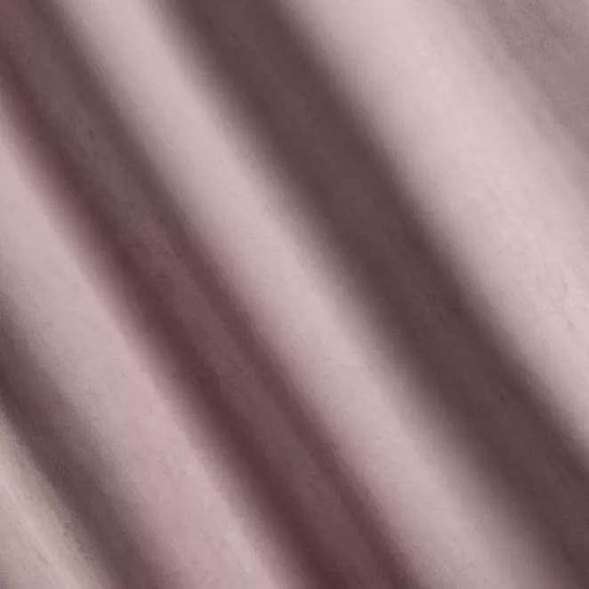 P277/3 Zasłona szyta na taśmie 5 cm ENYA pudrowo różowa z miękkiej półmatowej tkaniny welwetowej