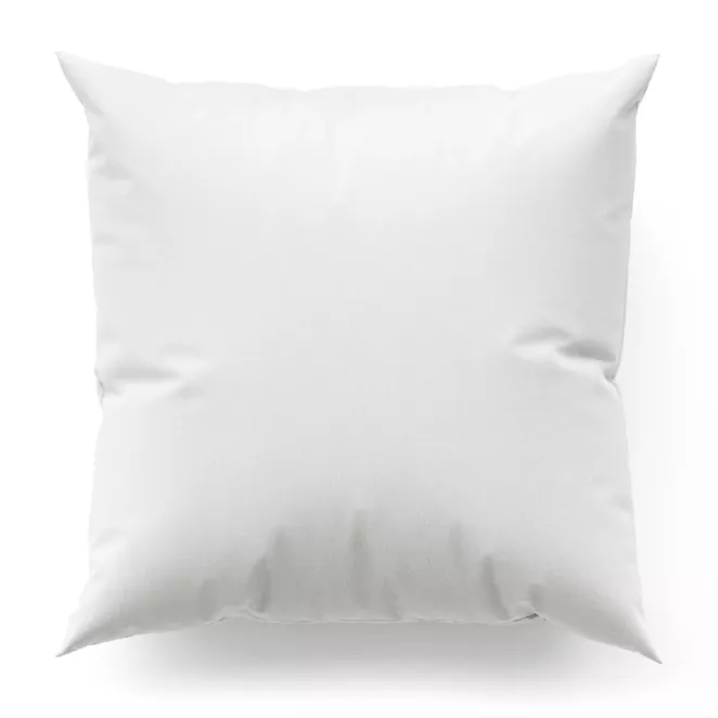 Poszewka szyta biała z miękkiej tkaniny w drobny wzór jodełkowy