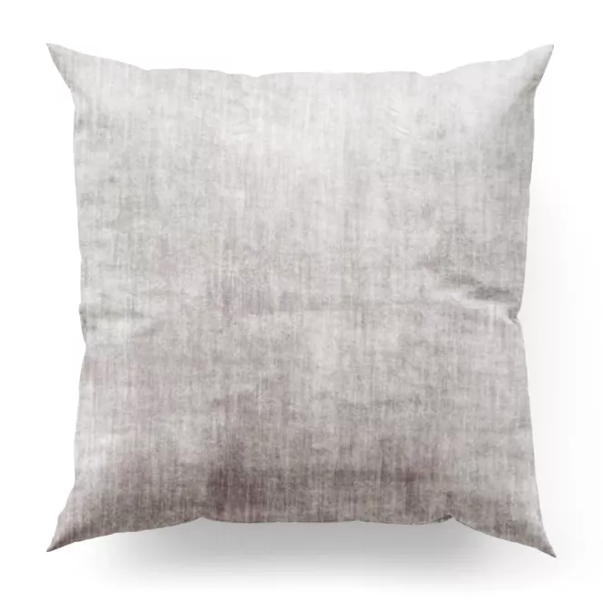 Poszewka szyta SAFARI 1 szara z miękkiej welwetowej tkaniny z połyskiem i poziomym prążkiem