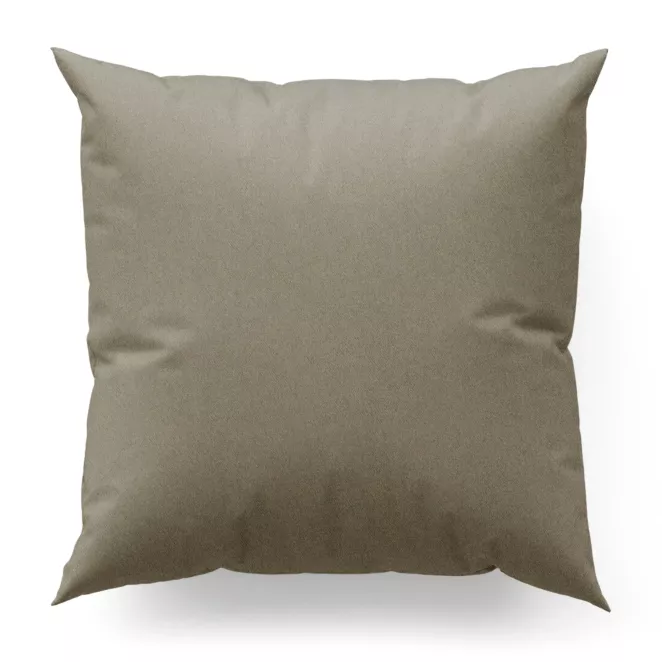 Poszewka szyta brązowa z gładkiej zaciemniającej tkaniny typu dimout