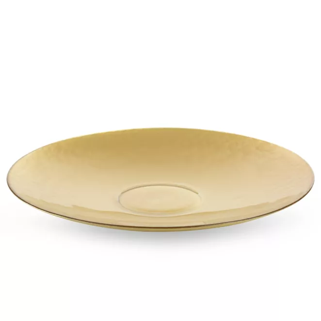 Patera ze szkła artystycznego złota