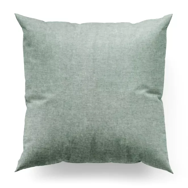 Poszewka szyta BRIANNA miętowa miękka szenilowa o wyraźnym splocie i lekkim połysku