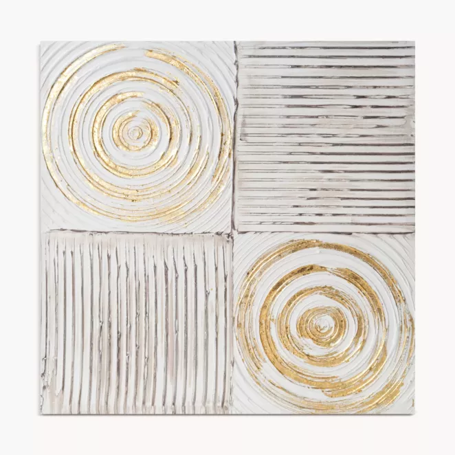 Ręcznie malowany obraz na płótnie w stylu boho