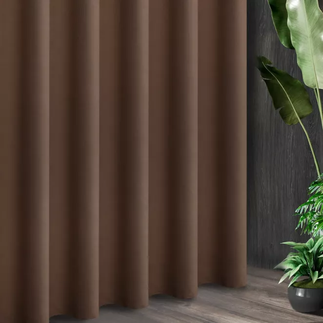 Tkanina zasłonowa ADORE gładka i miękka w dotyku o welurowej strukturze