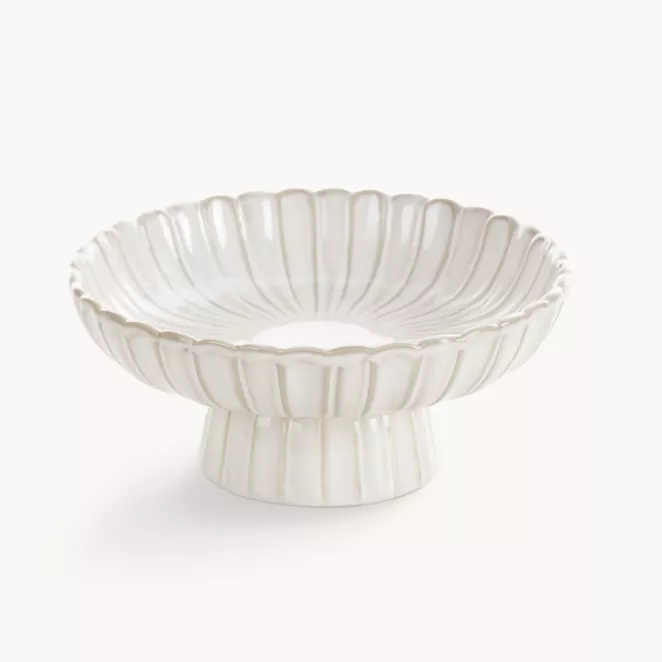 Misa dekoracyjna na stopce AVRIL z przecieranym wzorem w stylu eko