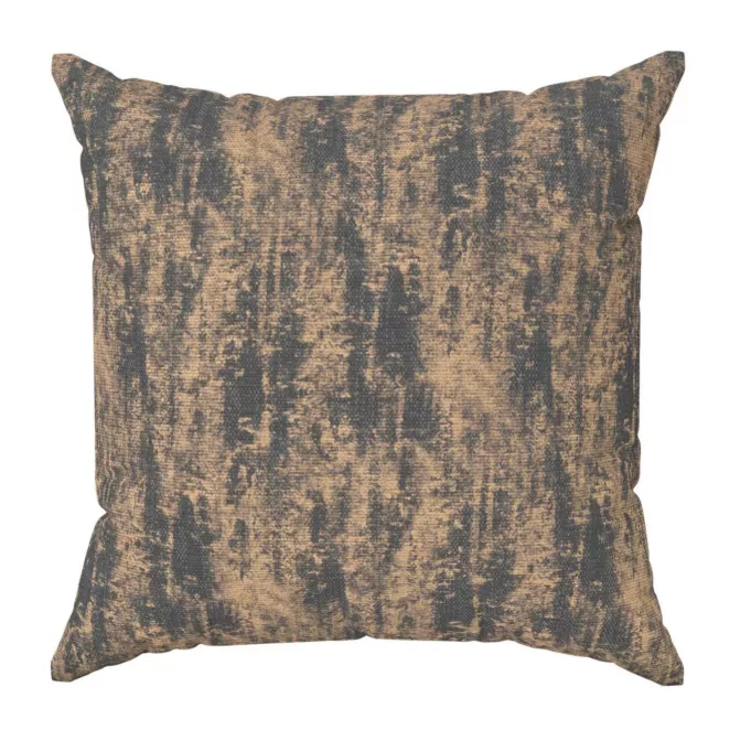 Poszewka szyta grafitowo złota z eleganckiej tkaniny załonowej o prostym splocie z połyskującym dodatkiem