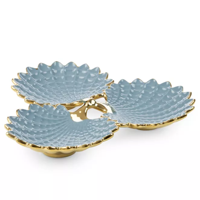 Patera ceramiczna HIRAL trójdzielna, w formie połączonych liści