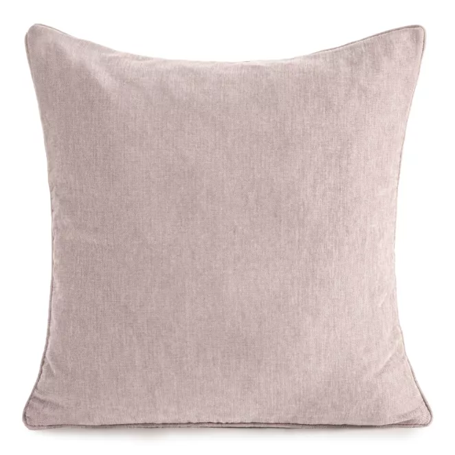 Poszewka na poduszkę 45x45 cm szenilowa, różowa NILO