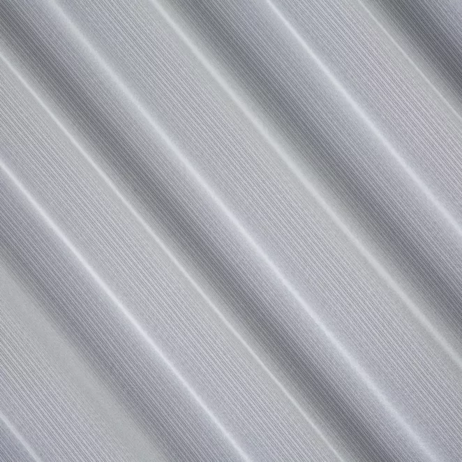 R201/7 Firana szyta na taśmie 5 cm biała z miękkiej tkaniny o lekkim splocie i delikatnym połysku, wykończona obciążnikiem