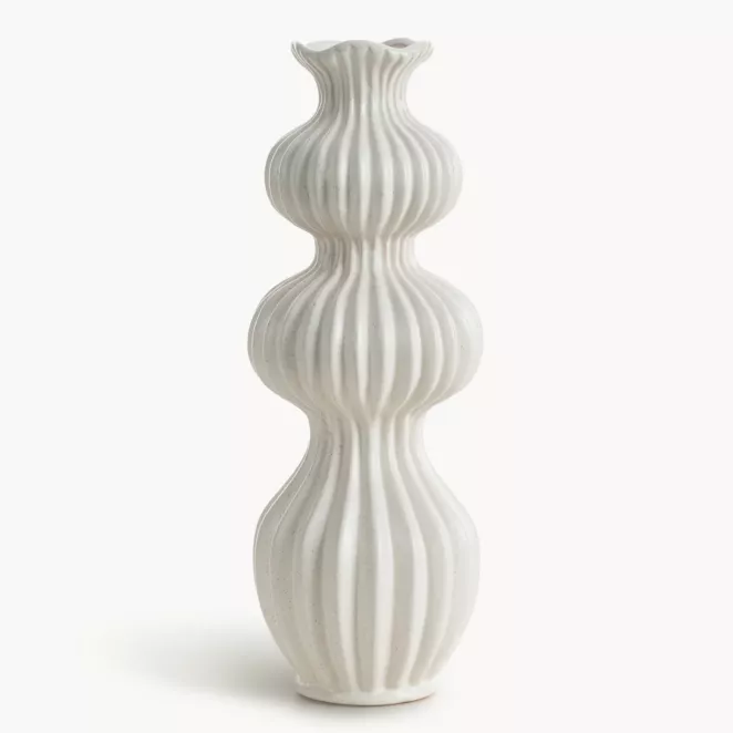 Wazon ceramiczny KIVA o oryginalnym kształcie i dekoracyjnym wykończeniu