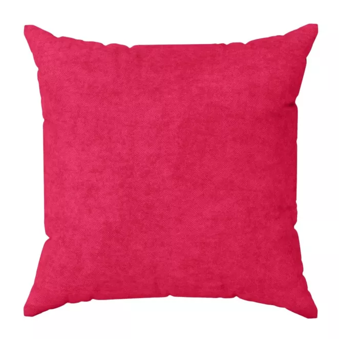 Poszewka szyta DORA - HIT amarantowa z miękkiej tkaniny o welurowej strukturze