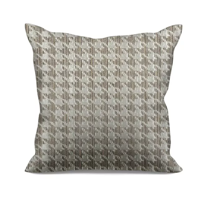 Poszewka szyta złota z eleganckiej tkaniny z efektem 3D i połyskującym wzorem w pepitkę Italissima Eva Minge