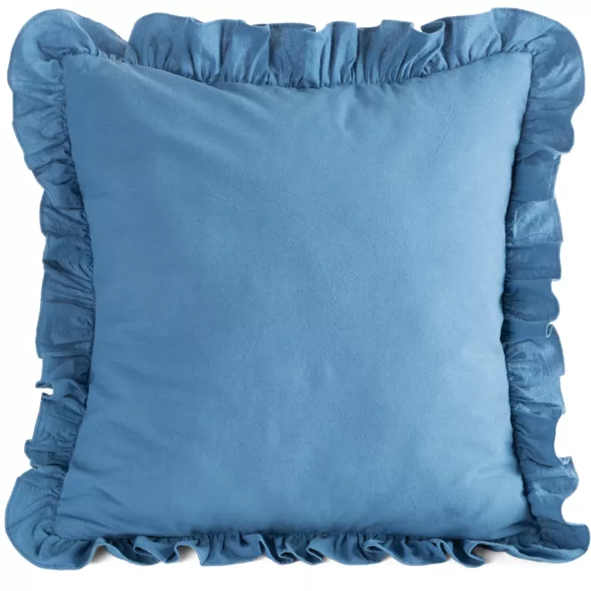 Poszewka na poduszkę 45x45 cm bawełniana z ozdobną falbanką - kolekcja SEA SUMMER